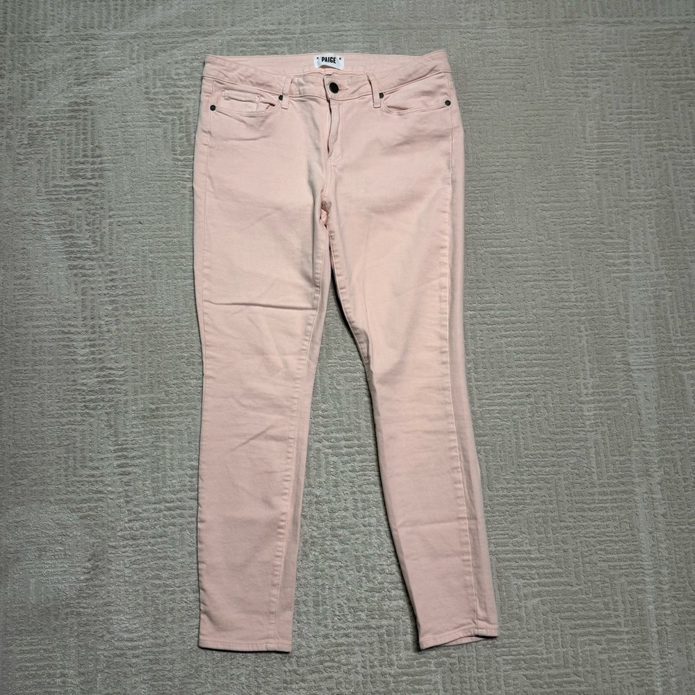 PAIGE Verdugo Ankle Skinny Jeans Powder Pink Women’s 31